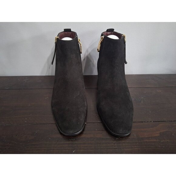 Radley London Sloane Gardens Black Suede 2.0 Zip Booties/NWOB, Sz. 8 (US) - Picture 5 of 10